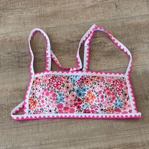 SHEIN Floral Kids Bralette with Pink and Red Accents